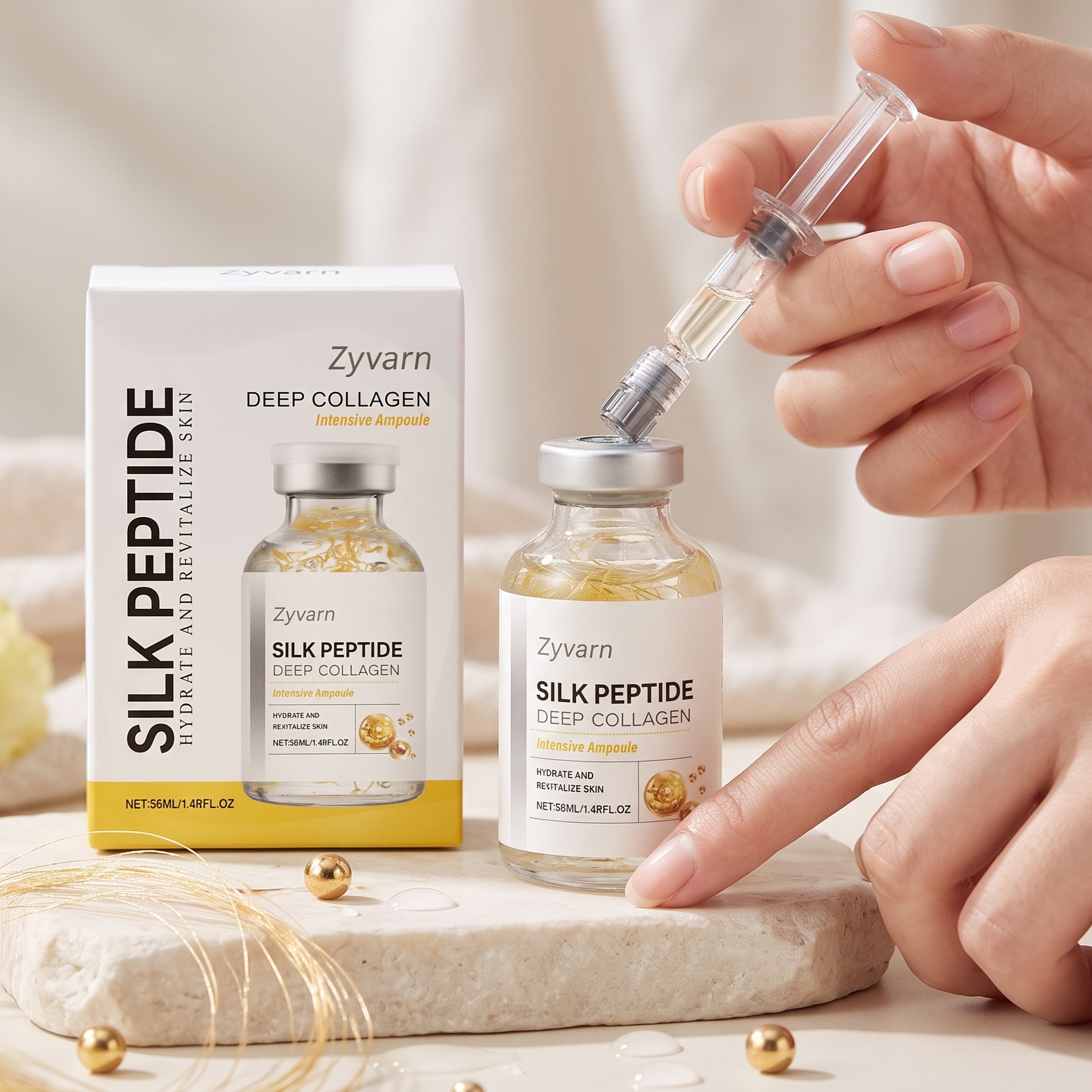 Hyaluronic Acid Serum - Сыворотка-ампула с коллагеном и пептидами меди