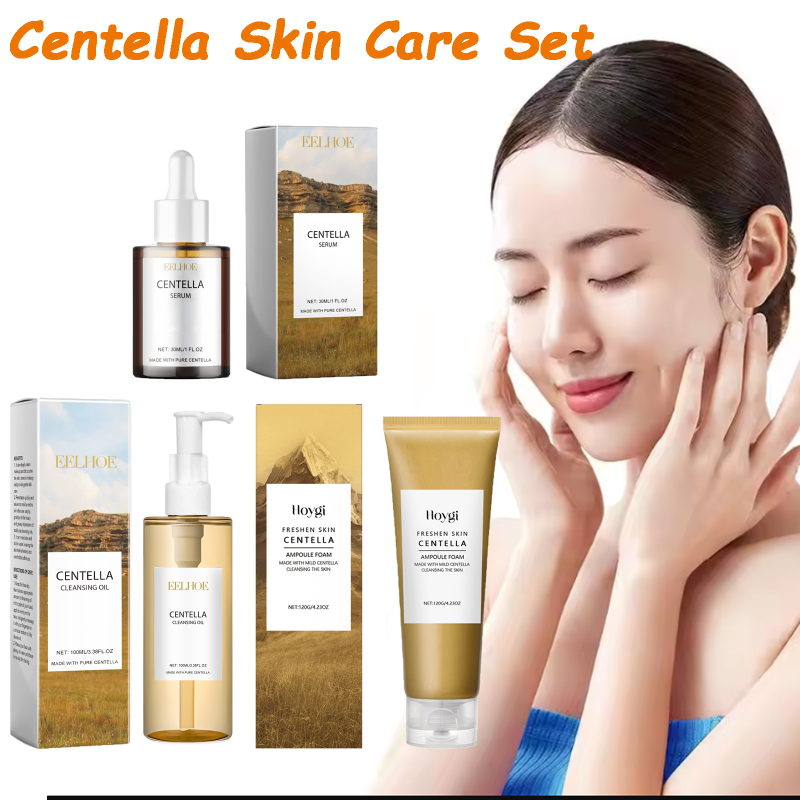 Skincare Glow Glowing - Набор для ухода за кожей Centella