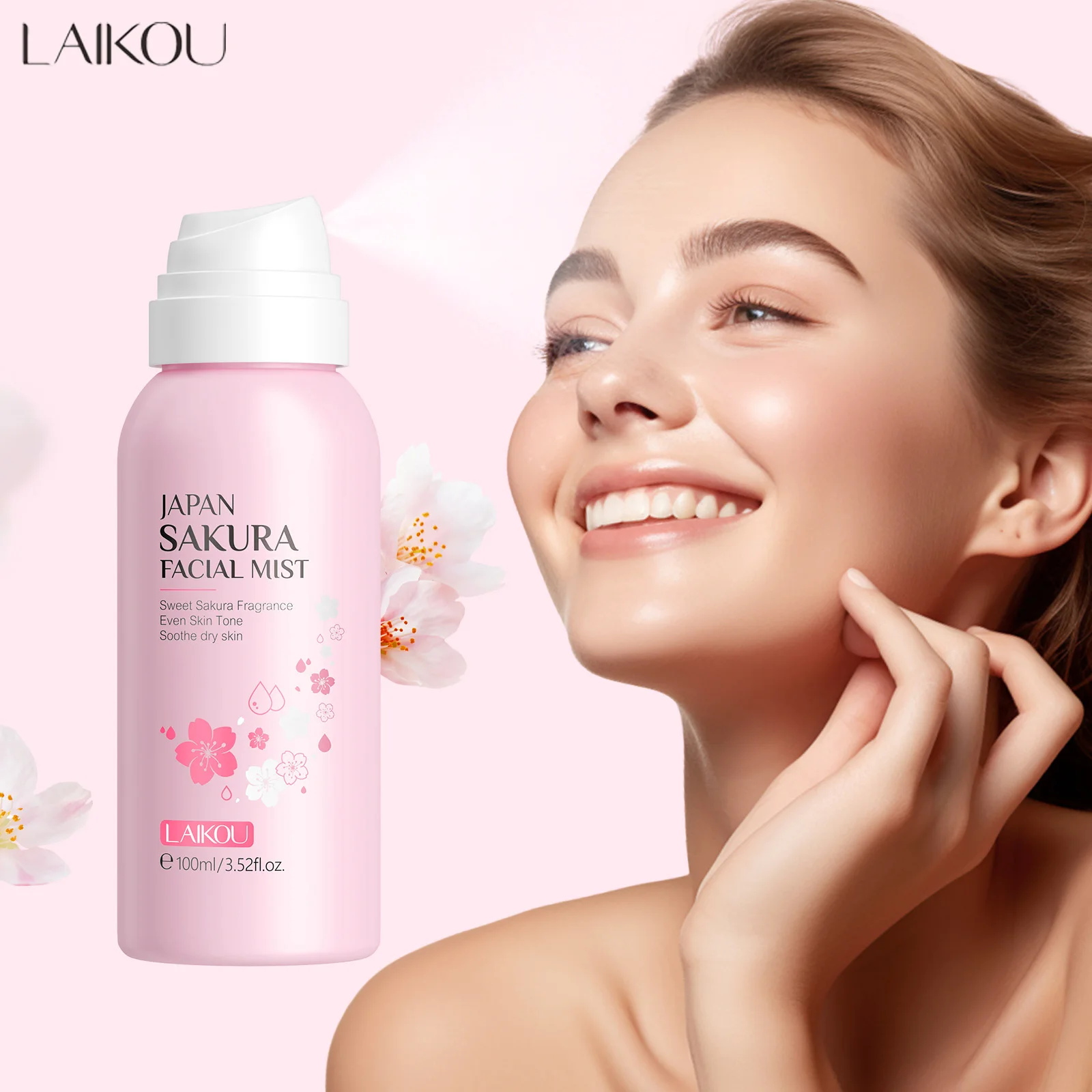 Niacinamide Brightening Serum - LAIKOU Sakura Осветляющий спрей для лица,