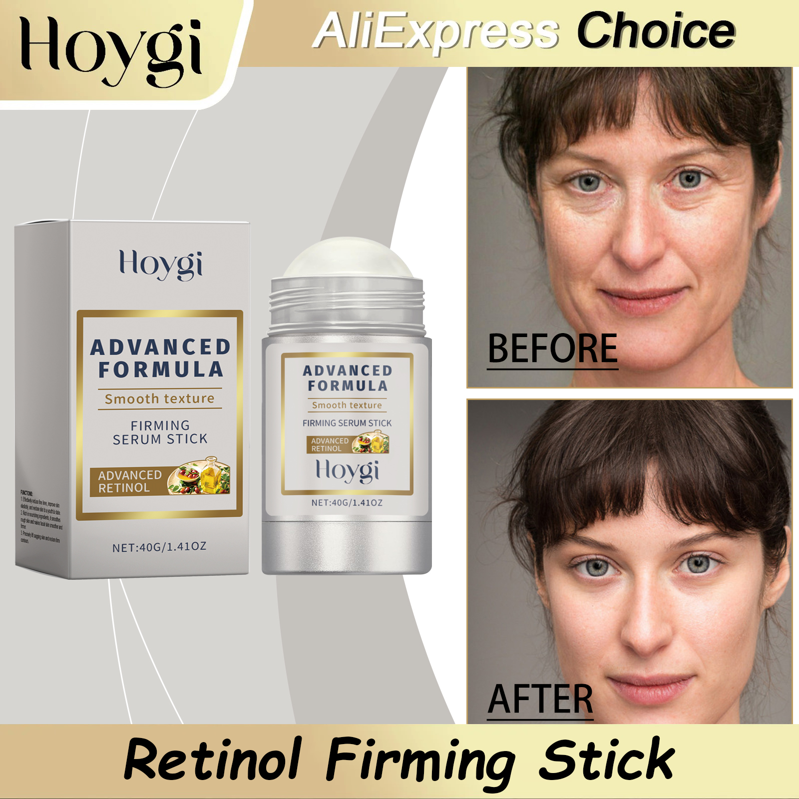 Hyaluronic Acid Serum - Крем-стик HOYGI с ретинолом для лифтинга
