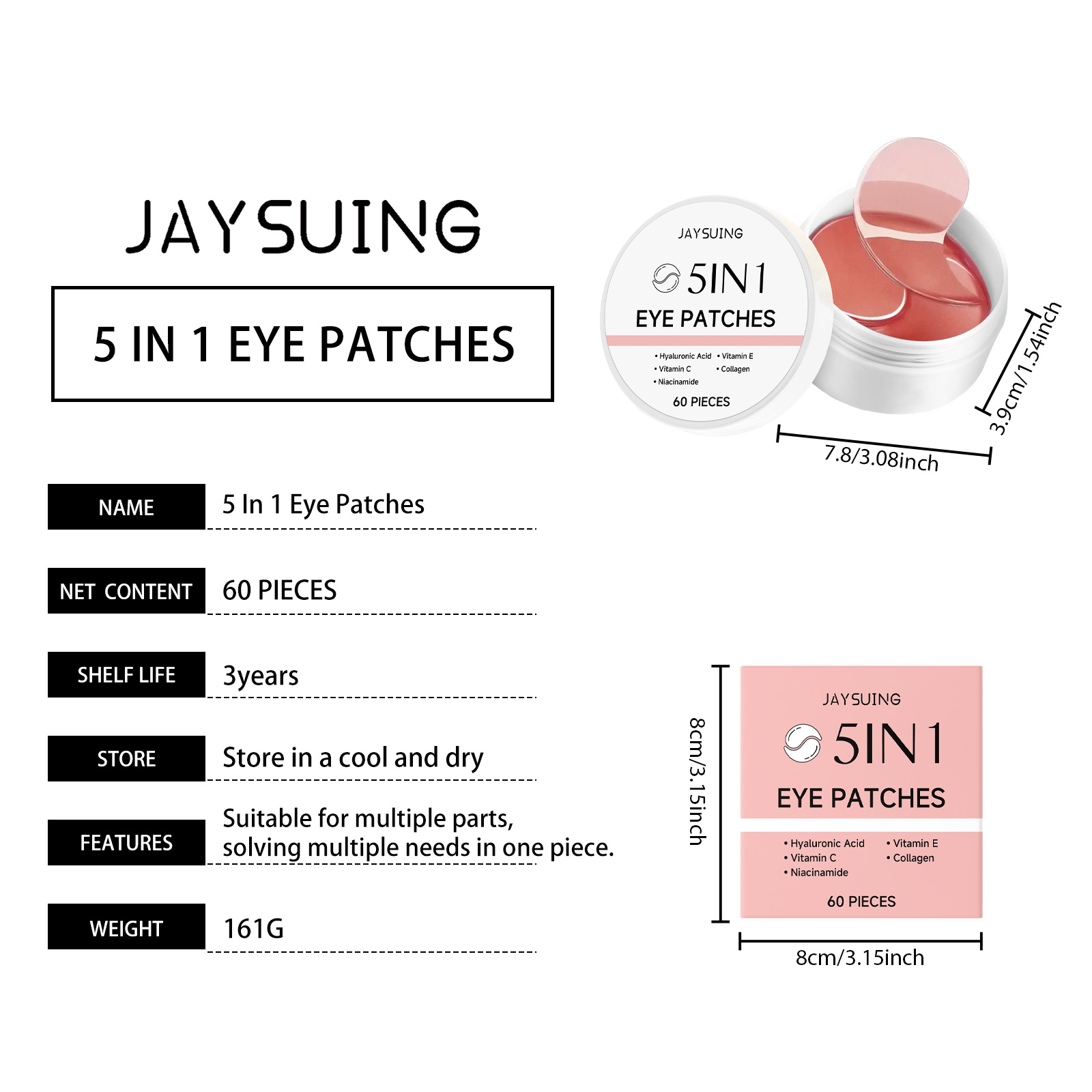 Патчи для кожи вокруг глаз JAY – обзор и цена Hyaluronic Acid Serum