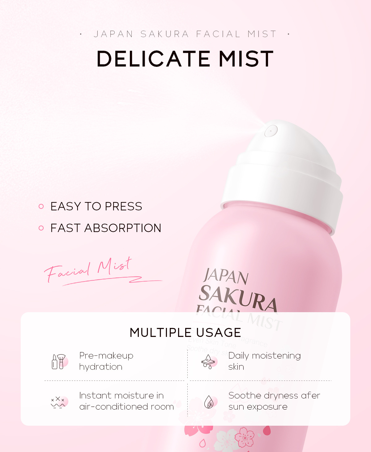 LAIKOU Sakura Осветляющий спре – обзор и цена Niacinamide Brightening Serum