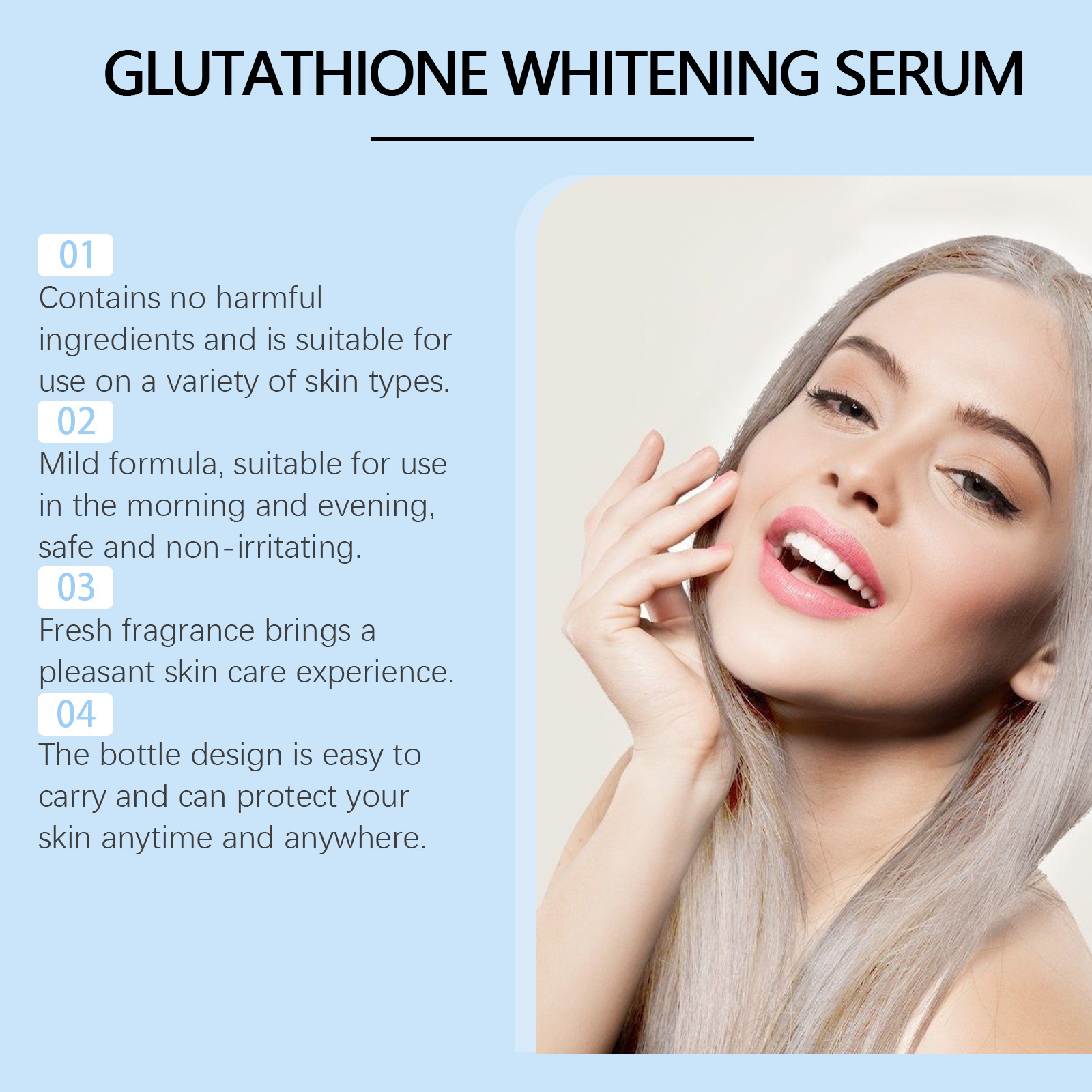 Отбеливающая сыворотка с глута – обзор и цена Skincare Glow Glowing