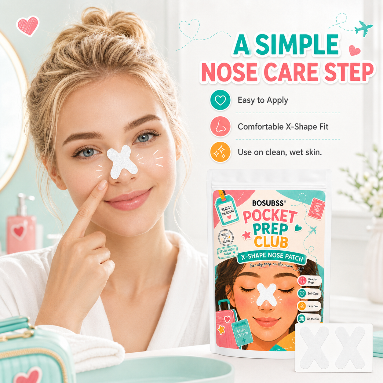 Патчи для носа BOSUBSS X-Shape – обзор и цена Skincare X Beauty