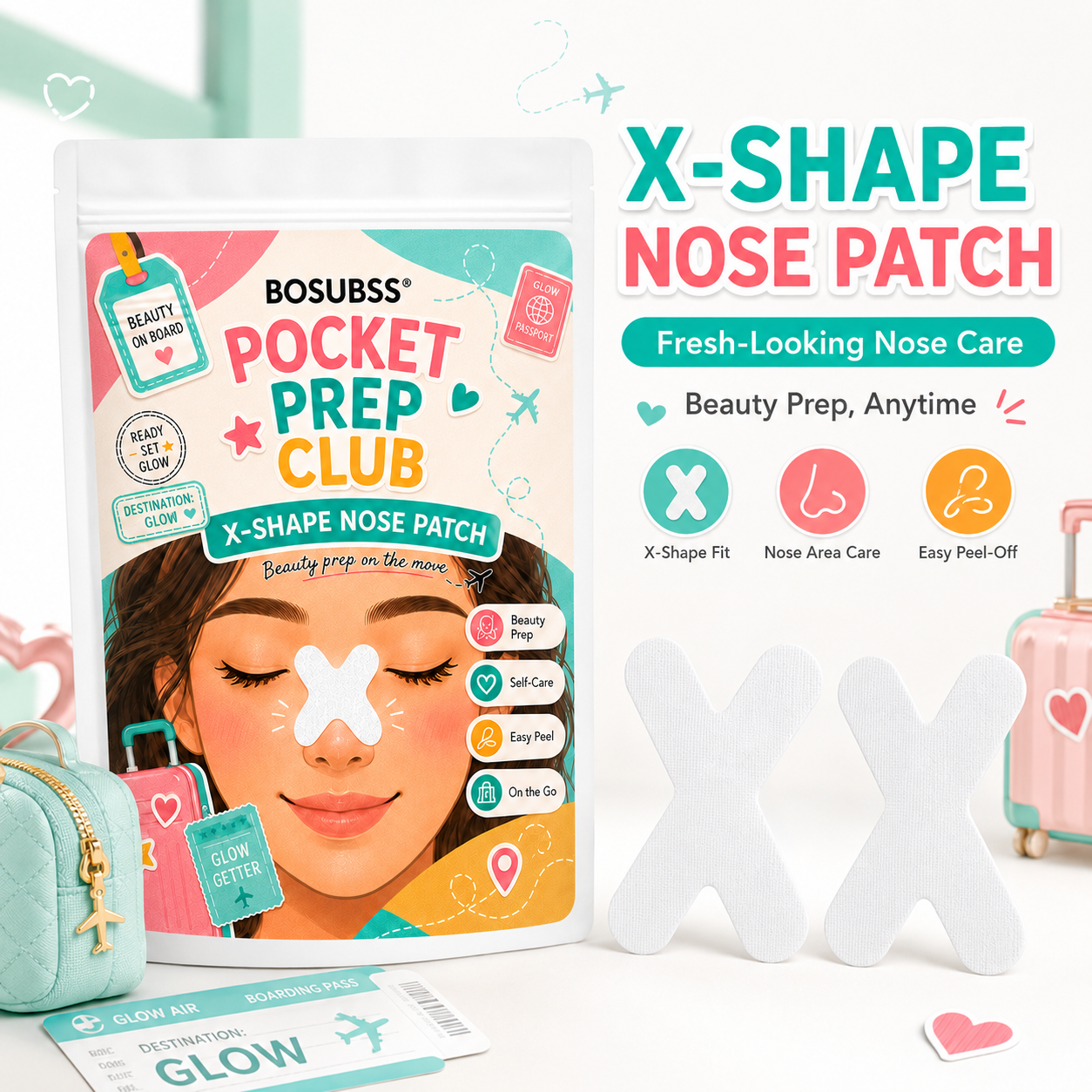 Патчи для носа BOSUBSS X-Shape – обзор и цена Skincare X Beauty