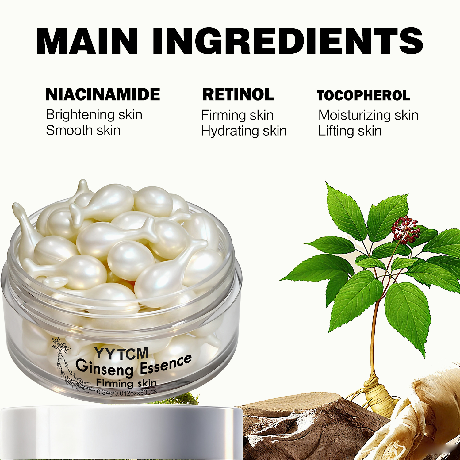 Капсулы с экстрактом женьшеня, – обзор и цена Niacinamide Brightening Serum