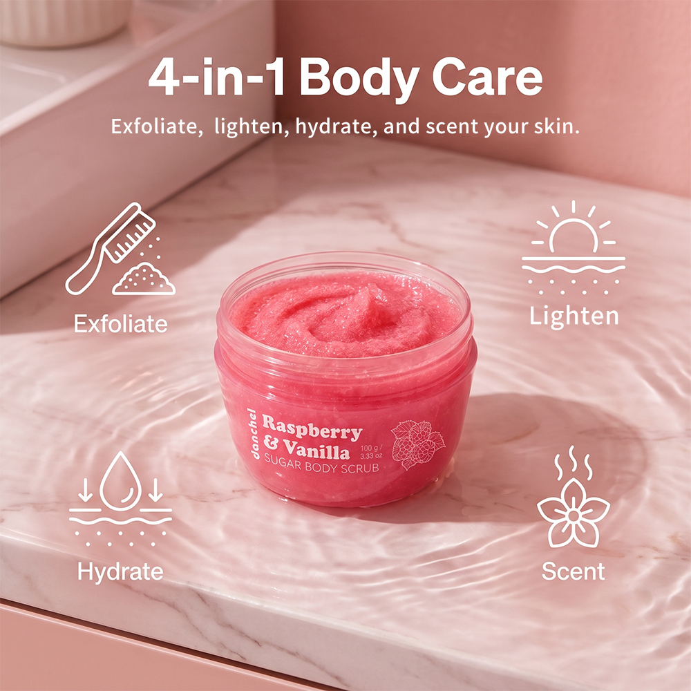 Скраб для тела Raspberry Vanil – обзор и цена Skincare Glow Glowing