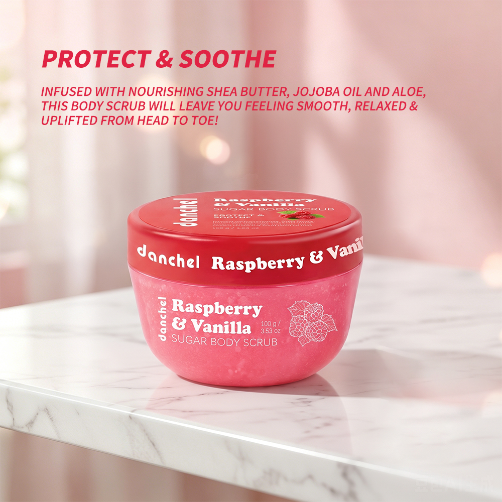 Скраб для тела Raspberry Vanil – обзор и цена Skincare Glow Glowing