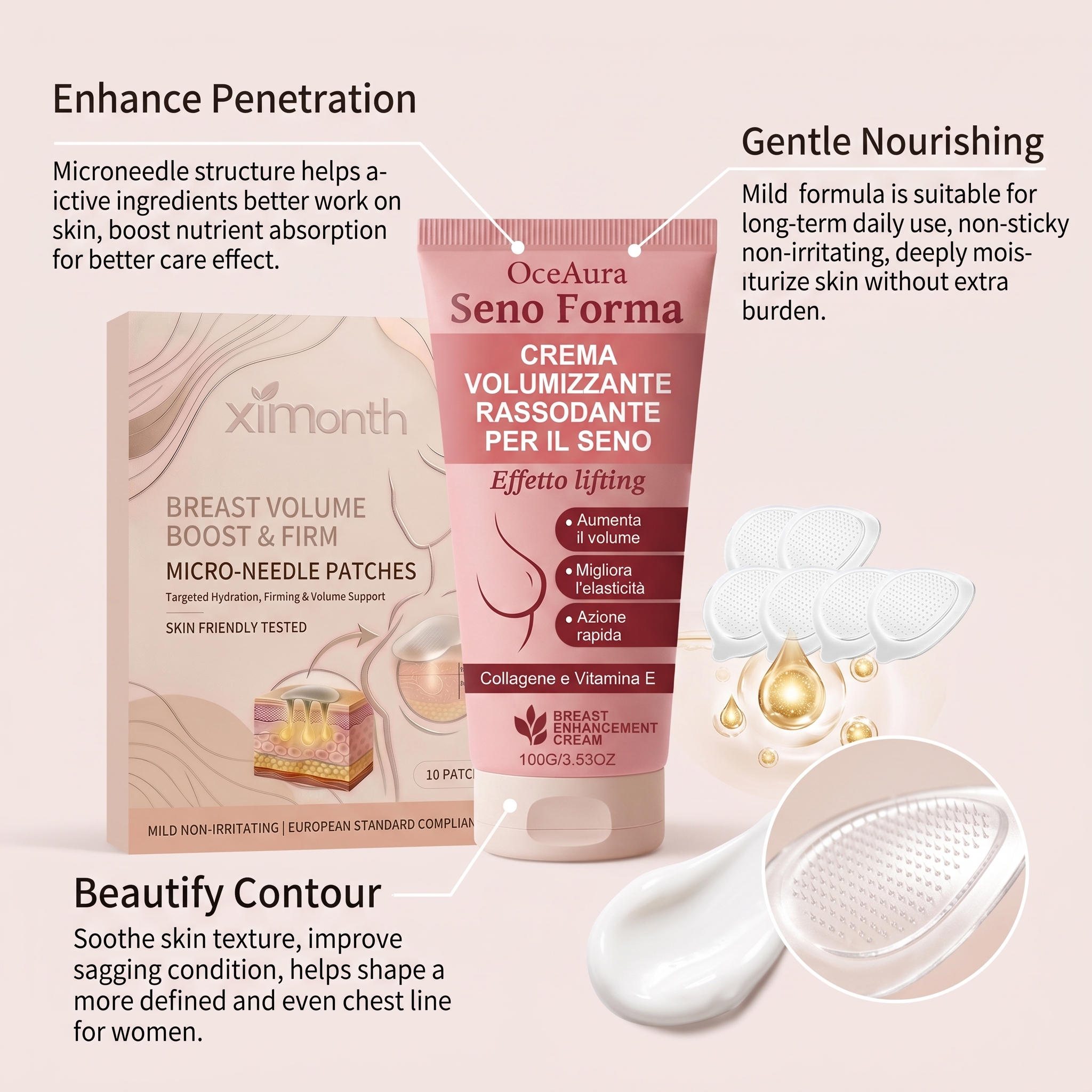 Крем для ухода за грудью, патч – обзор и цена Skincare Gentle